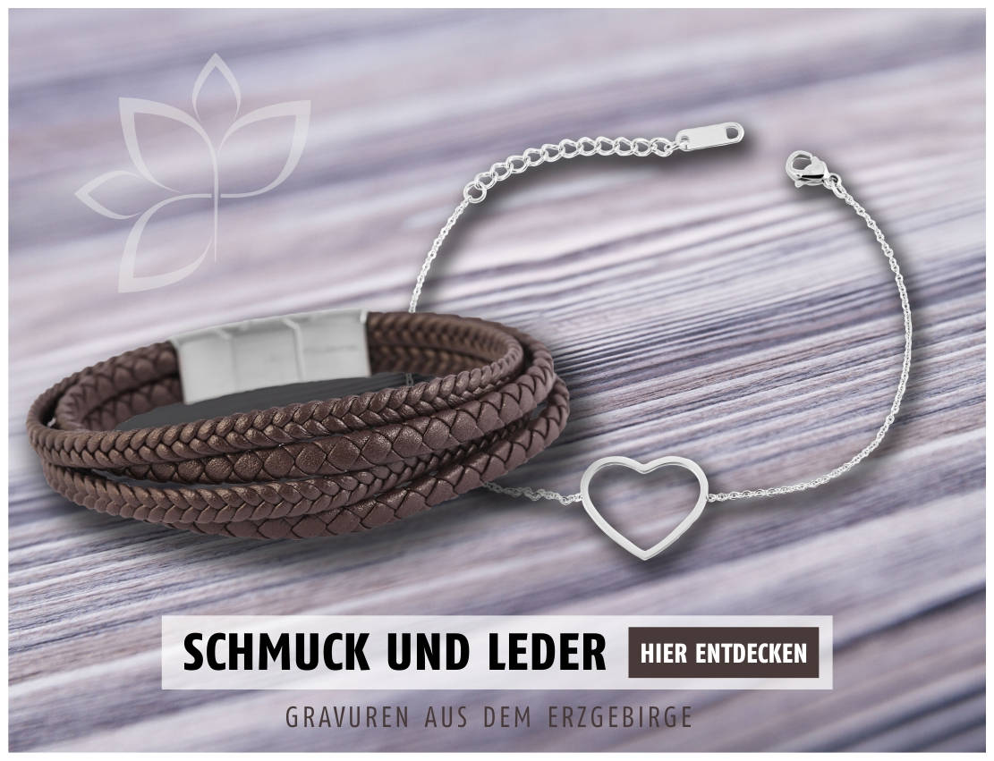 Schmuck und Leder