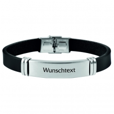 Echtlederarmband mit Wunschtext