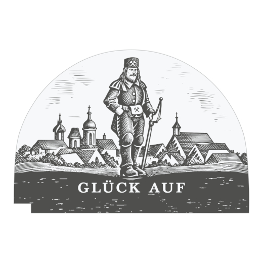 "Bergmann Glück Auf", Wechselmotiv für LED-Lichterbogen