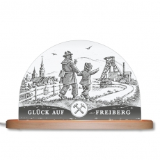 Bergmann mit Kind | Glück Auf Freiberg Bergmann mit Kind | Glück Auf Freiberg