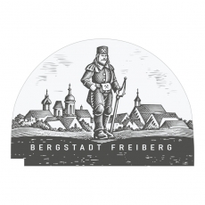 Wechselmotiv Bergmann Bergstadt Freiberg