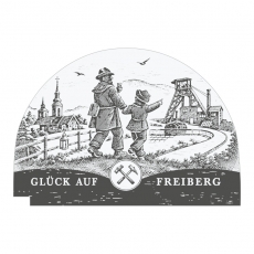 Wechselmotiv Bergmann mit Kind | Glück Auf Freiberg