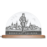LED-Lichterbogen "Bergmann Bergstadt Freiberg" (Schwibbogen aus Acryl mit wechelbaren Motiven)