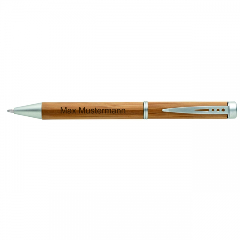 Kugelschreiber Bambus mit Wunschname