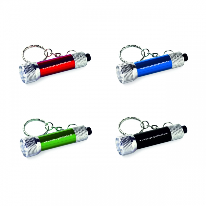 Schlüsselanhänger Taschenlampe mit Wunschgravur
