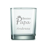 Whiskyglas Bester Papa mit Wunschname