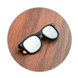 Sonnenbrille Bambus mit Wunschtext