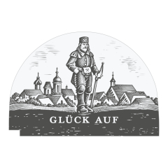 "Bergmann Glück Auf", Wechselmotiv für LED-Lichterbogen
